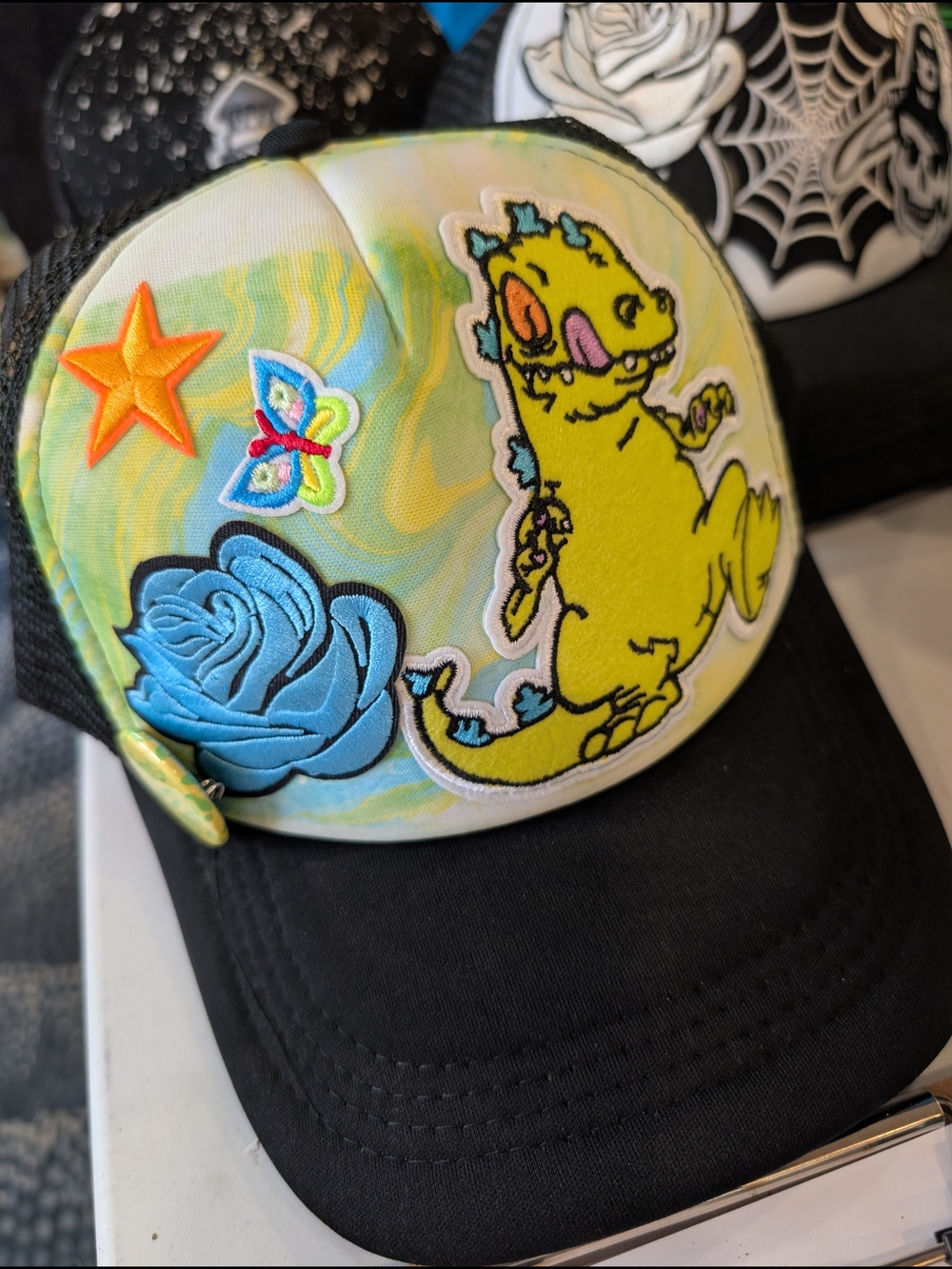Hand Painted Reptar Trucker Hat